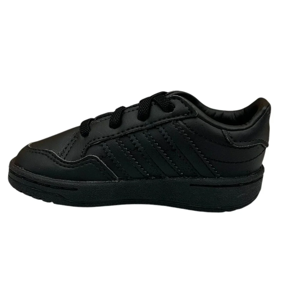 Adidas Originals Toddler Boy's Slip-on Shoes Size 9 Solid Black Casual Style